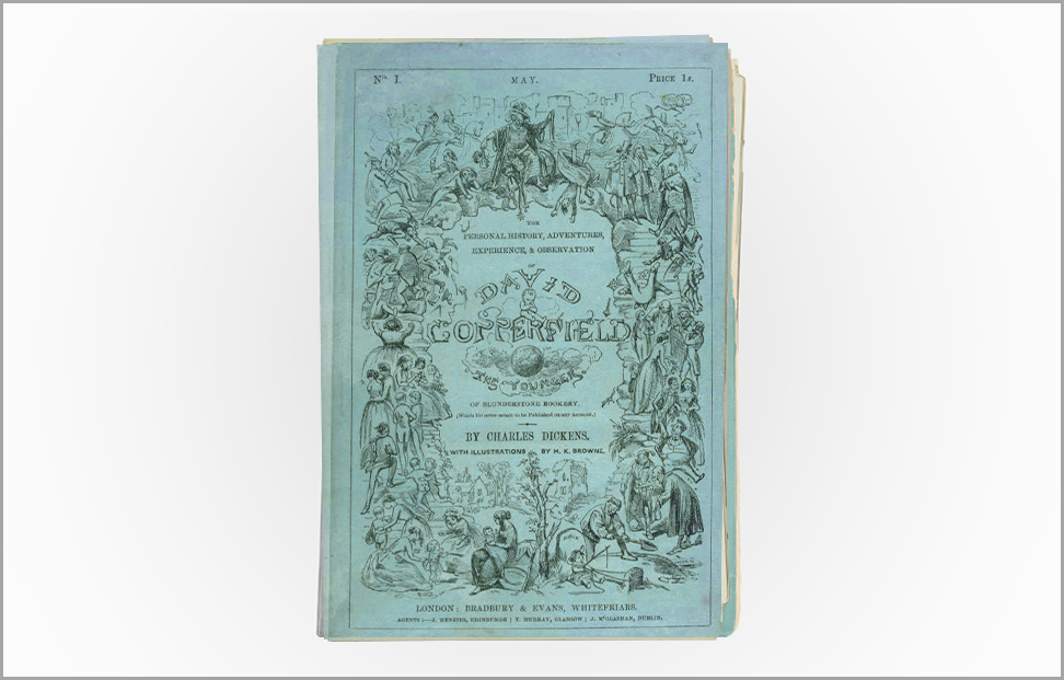 David Copperfield by Charles Dickens first edition book cover.png
