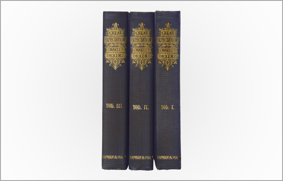 Great Expectations by Charles Dickens first edition book cover.png