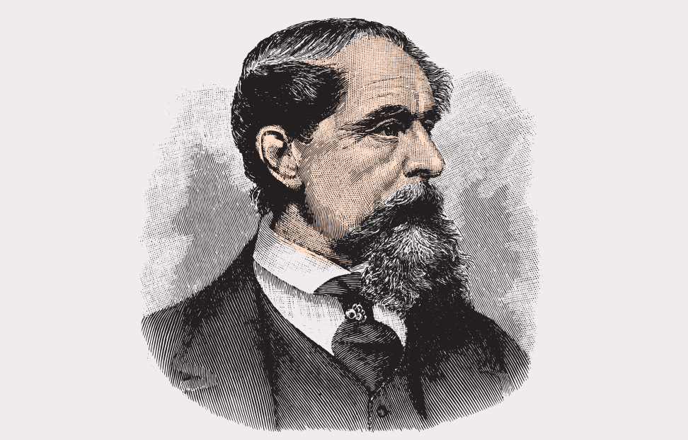 Hand drawn portrait of Charles Dickens.png