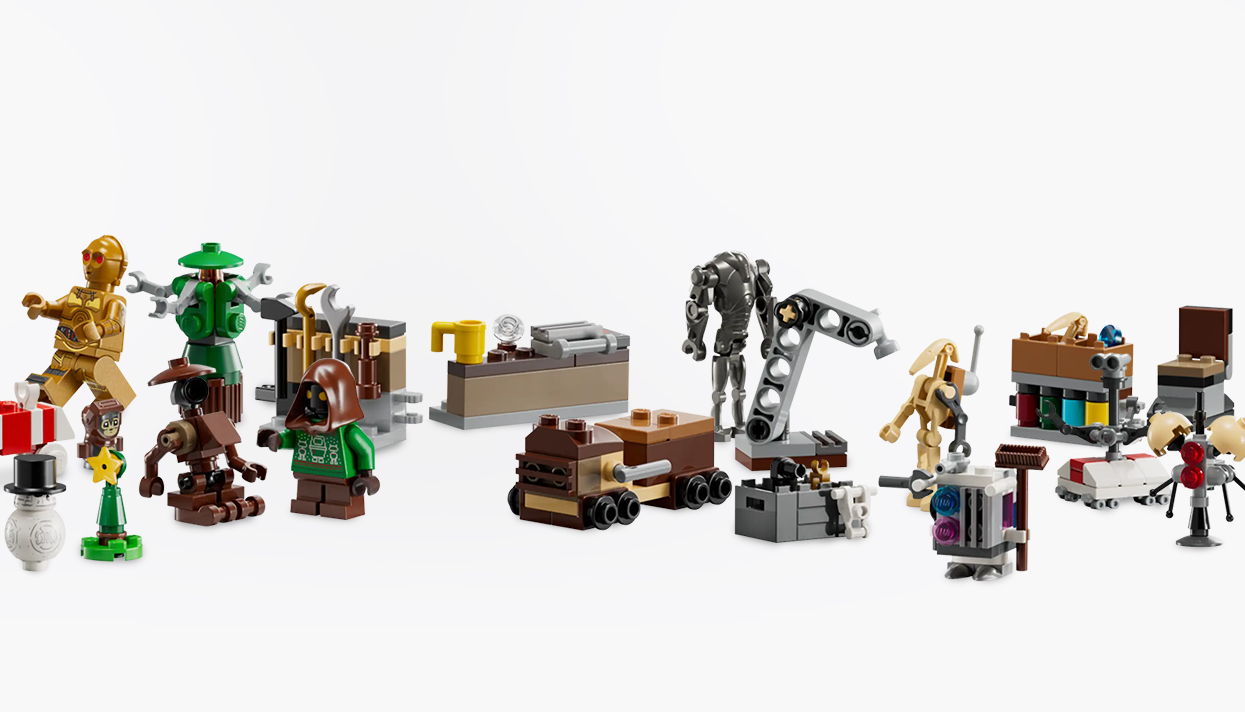 Some of the droids minifigures from the LEGO® Star Wars™ Advent Calendar 2025 (75418).png